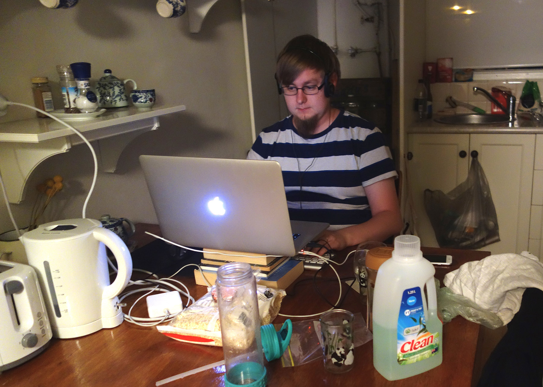 Me working from home
